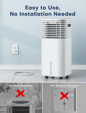 ac coller, 4in1 ac, window free ac, quiet ac, ac unit 2 gal, air conditioner, air conditioner cooler fan