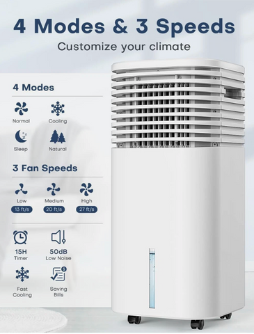 ac coller, 4in1 ac, window free ac, quiet ac, ac unit 2 gal, air conditioner, air conditioner cooler fan