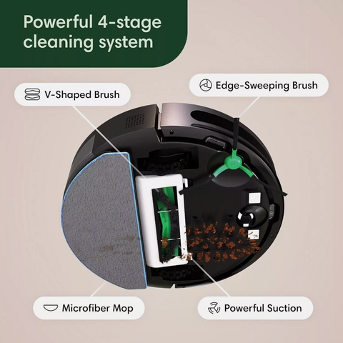 irobot rooma, irobot roomba vacuum&mop, irobot smart navigation, irobot recharges itself, best irobot roomba