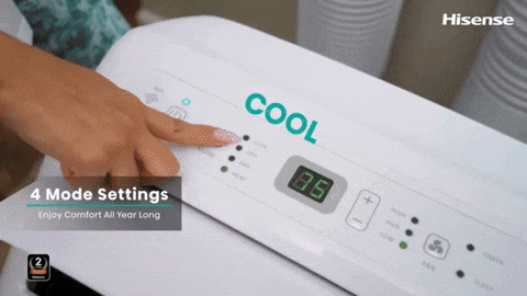 ac, hisense ac, hisense air conditioner, hisense window ac, hisense dual hoes, hisense remote control ac, hisnese app control ac, hisnese 4-in-1