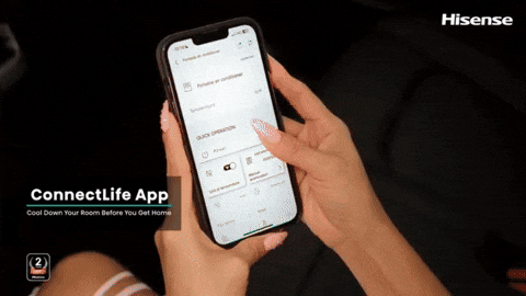 ac, hisense ac, hisense air conditioner, hisense window ac, hisense dual hoes, hisense remote control ac, hisnese app control ac, hisnese 4-in-1